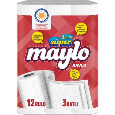 MAYLO SÜPER  KAĞIT HAVLU 12Lİ